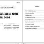 Komatsu 4D92E Diesel Engine Shop Manual 4D94E-BE2