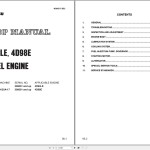 Komatsu 4D98E Diesel Engine Shop Manual 4D94E17-BE2