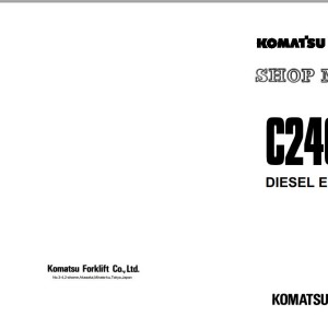 Komatsu C240 Diesel Engine Shop Manual C240-BE2