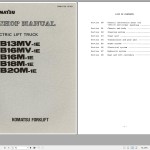 Komatsu FB13MV-1E Shop Manual FBM13-20.1E-BE1