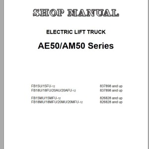 Komatsu FB15MU-12 Shop Manual BBA12C1-04