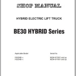 Komatsu FB20HB-11 Shop Manual BHB11E1-02