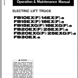Komatsu FB30EX-8 Operation & Maintenance Manual ABB08E4-01