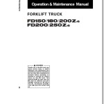 Komatsu FD200-6 Operation & Maintenance Manual TEN00561-00