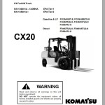 Komatsu FD40ZT2-8 Shop Manual SM202