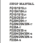 Komatsu FG30N-17 Shop Manual SEN05692-03
