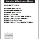Komatsu FG35A-17 Operation & Maintenance Manual TEN00711-10