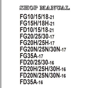 Komatsu FG35A-17 Shop Manual SEN05692-03