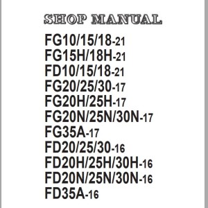Komatsu FG35A-17 Shop Manual SEN05692-04b