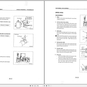 Komatsu FG70T-7 DX20 Series Shop Manual SM181