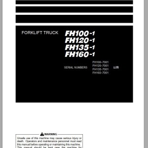 Komatsu FH100-1 Operation & Maintenance Manual PEN00925-03