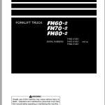 Komatsu FH60-2 FH70-2 FH80-2 Operation & Maintenance Manual PEN00922-02