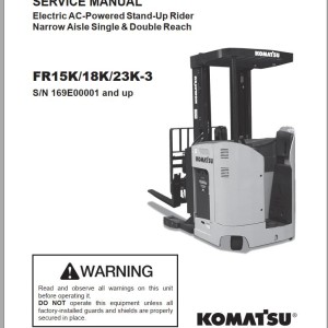 Komatsu FR15K-3 FR18K-3 FR23K-3 Shop Manual SM151