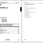 Komatsu SAA6D107E-1-A Engine Shop Manual 6D107E-BE1
