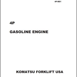 Toyota 4P Gasoline Engine Shop Manual SM005 4P-BE1