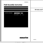 Komatsu GD955-7M0 Field Assembly Instruction GEN00265-00