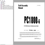 Komatsu PC1800-6 Field Assembly Manual SEAWD02201