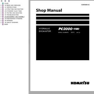 Komatsu PC2000-11E0 Shop Manual SEN06889-02