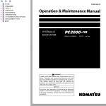 Komatsu PC2000-11R Operation & Maintenance Manual PEN01462-03