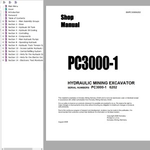 Komatsu PC3000-1 Shop Manual SMPC30006202