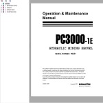 Komatsu PC3000-1E Operation & Maintenance Manual GZEAM06251