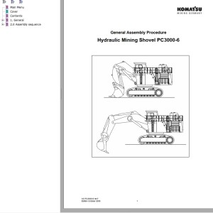 Komatsu PC3000-6 Field Assembly Instructions FAMPC3000-07