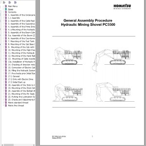 Komatsu PC5500 Field Assembly Instructions FAMPC5500-04