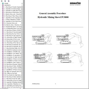 Komatsu PC8000 Field Assembly Instructions FAMPC8000-06