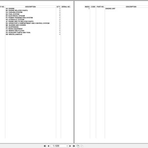 Komatsu WA80M-8E0 SN H81051-UP Spare Parts Catalog PDF