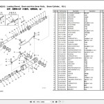 Komatsu PC1250-11R DZAZ0001-UP Parts book PBCH125B00-00