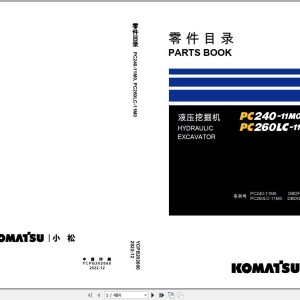 Komatsu PC240-11M0 PC2460LC-11M0 Parts Book YCPB202600