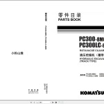 Komatsu PC300-8M0 PC300LC-8M0 Parts Book YCPB201901