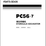 Komatsu PC56-7 DJB00001-UP Parts Book FEN00666-00