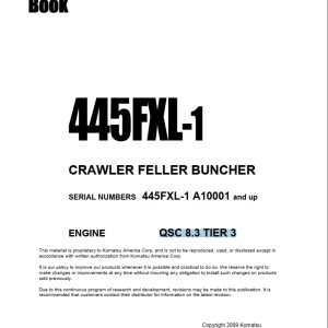 Komatsu 445FXL-1 Part Book BEPB025500