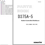 Komatsu D375A-5 Part Book MEPZD96001