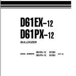 Komatsu D61EX-12 D61PX-12 Part Book KEPB002502