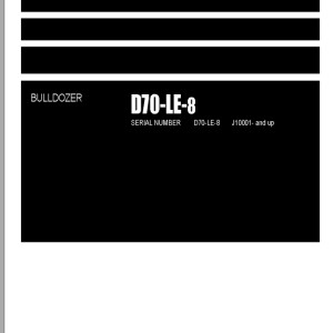 Komatsu D70LE-8 Part Book LEPBD07802