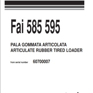 Komatsu Fai 585 595 60700007 Part Book R41PR216C0101