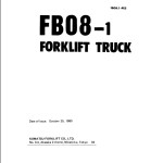 Komatsu FB08-1 Part Book FB08.1-PE2