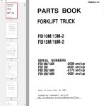 Komatsu FB10M-2 FB13M-2 FB15M-2 FB18M-2 Part Book PMA02A1-03