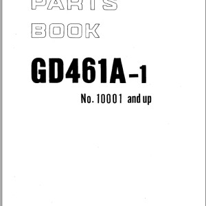 Komatsu GD461A-1 Part Book PEPBG4610100