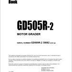 Komatsu GD505R-2 Part Book PEPB02380203
