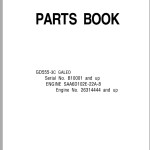 Komatsu GD555-3C Part Book KEPB074300D