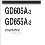 Komatsu GD605A-3 GD655A-3 Part Book PEPB023D0302