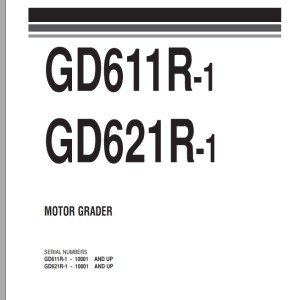 Komatsu GD611R-1 GD621R-1 Part Book PEPBG611R102