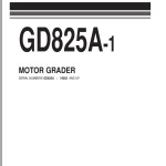 Komatsu GD825A-1 Part Book PEPB02350104