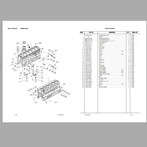 Komatsu HD465-5 Part Book LEPB0H4600