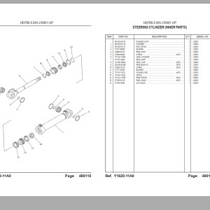 Komatsu HD785-5 Part Book LEPBH78501