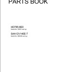 Komatsu HD785-8E0 Part Book FEN04789-00