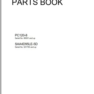 Komatsu PC120-8 Part Book ZEN00023-00